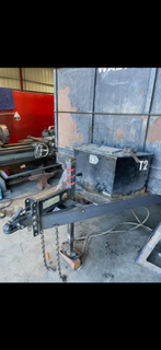 Reinforced steel equipment body during fabrication
