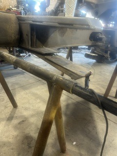 Reinforcement welds along a steel trailer frame